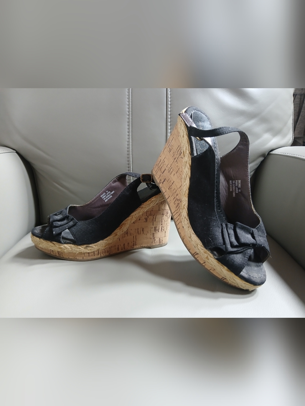 Madden Girl Cork Wedge Heel Slingback Sandals